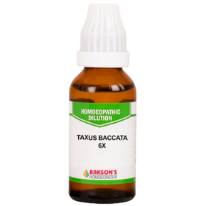 BAKSON'S HOMEOPATHY TAXUS BACCATA DILUTION 6X - PACK OF 4 (30 ML EACH)