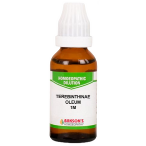 BAKSON'S HOMEOPATHY TEREBINTHINAE OLEUM DILUTION 1M - PACK OF 3 (30 ML EACH)