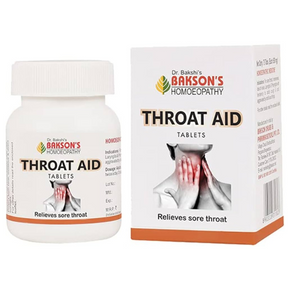 BAKSON'S HOMEOPATHY THROAT AID TABLETS - PACK Of 3 (45 TABLETS EACH)