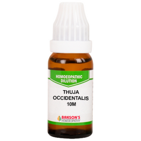 BAKSON'S HOMEOPATHY THUJA OCCIDENTALIS DILUTION 10M - PACK OF 2 (10 ML EACH)