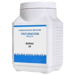 BAKSON'S HOMEOPATHY TRITURATION BORAX 3X TABLETS