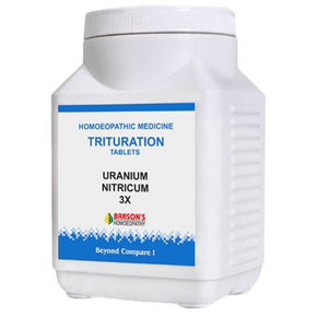 BAKSON'S HOMEOPATHY TRITURATION URANIUM NITRICUM 3X TABLETS