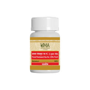 UMA AYURVEDA PRAVAL PANCHAMRIT RAS WITHOUT PEARL