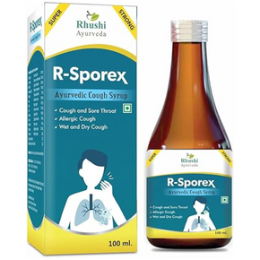 RHUSHI AYURVEDA R-SPOREX SYRUP - PACK OF 4 (100 ML EACH)