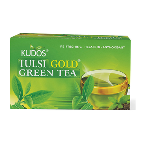 Kudos Tulsi Gold Green Tea Bag Pack of 2 (2gx25)