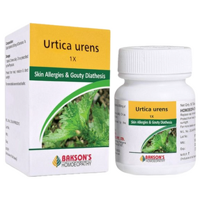 BAKSON'S HOMEOPATHY URTICA URENS 1X - PACK OF 2 (50 TABLETS EACH)