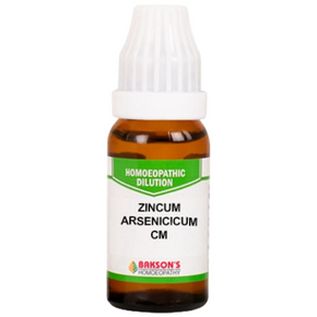 BAKSON'S HOMEOPATHY ZINCUM ARSENICICUM DILUTION CM - PACK OF 2 (10 ML EACH)