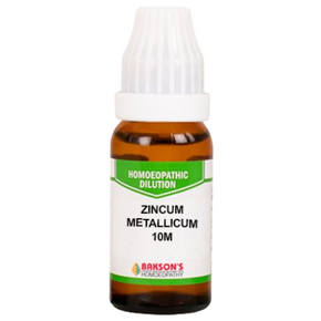 BAKSON'S HOMEOPATHY ZINCUM METALLICUM DILUTION 10M - PACK OF 2 (10 ML EACH)