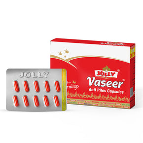 Jolly Vaseer Anti-Piles Capsules - 8 Strips (10 Cap Each)
