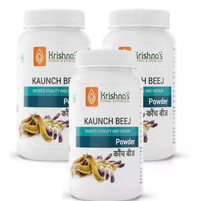 KRISHNA'S KAUNCH BEEJ POWDER- PACK OF 3 (100 GM EACH)