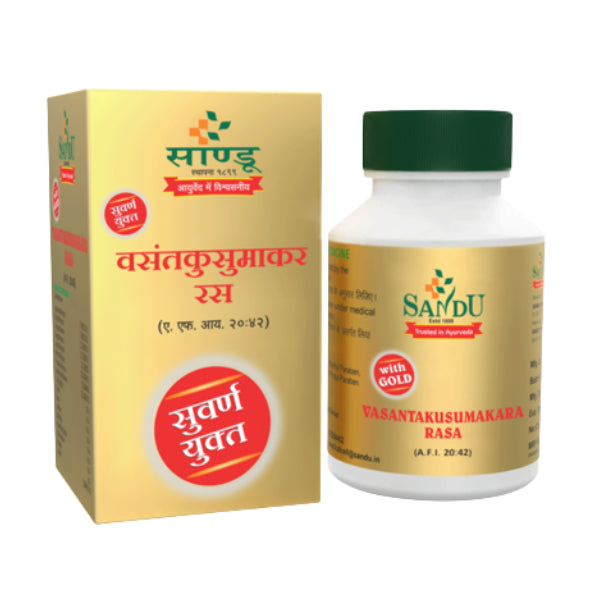 Vasant Kusumakar Ras (10 Tablets)- Ingredients, Uses | Buy Sandu ...