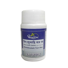 Dhootapapeshwar Shirahshooladri Vajra Rasa (60 Tablets)